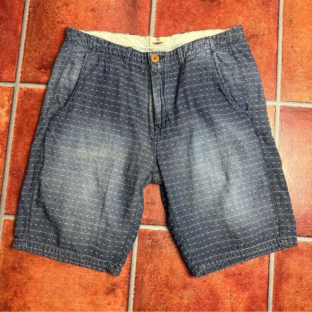 Scotch & Soda Distressed Flat Front Shorts